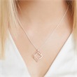 Anchorchain With Pendant Sterling Silver Bicolor