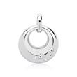 Pendant sterling silver high gloss polished with zirconia