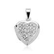 Engraving Locket Heart Sterling Silver Including Chain