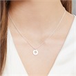 Necklace with pendant star in sterling silver