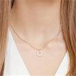 Pendant heart sterling silver rose gold plated