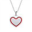 Pendant heart of sterling silver engravable