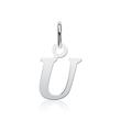 Sterling silver chain letter U