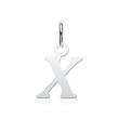 Ketting letter X in sterling zilver
