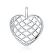 Locket pendant heart of sterling silver