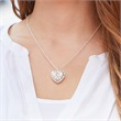 925 sterling zilveren medaillon hart ketting