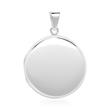 925 Silver Necklace With Engravable Locket Round