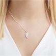 Pendant wings from 925 silver with zirconia