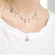 Necklace with hearts in sterling silver