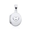 Necklace with medallion heart made of 925 silver engravable