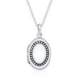 Oval Medallion Engravable In Sterling Silver