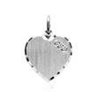 Engravable Sterling Silver Heart Chain With Zirconia