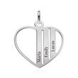 Engravable Heart Chain In Sterling Silver
