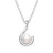 Necklace made of 925 silver with pearl