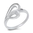 Sterling Sterling Silver Ring With Heart Design