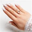 Glamoureuze zilveren ring met fonkelende Zirkonia