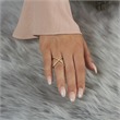 Expressive ring sterling silver zirconia gold