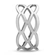 Ladies hipster ring braided sterling silver