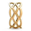 Ladies hipster ring woven gold plated