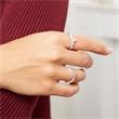 Ring sterling sterling silver zirconia engravable