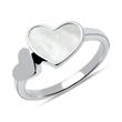 Ring hearts of sterling silver, engravable