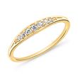 Gold plated 925 silver ring for ladies with zirconia