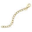 Extension chain in gold-plated sterling silver