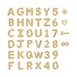 14K gold chain letters for ladies