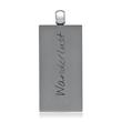 Modern titanium pendant matt surface