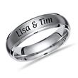 Kwestie titanium ring individuele lasergravure