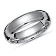 Matt ring titanium with polished edges in 6mm