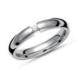 Exclusivo anillo tensor de titanio con diamante de 0,05 ct.