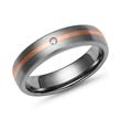 Wedding rings titanium wedding rings gold inlay