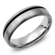 Matt titanium ring with lacquer inlay 6mm