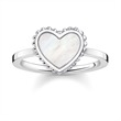 925 sterling zilveren ring glinsterend hart
