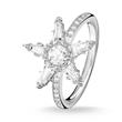 Star ring for ladies made of 925 silver with zirconia