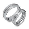 Modern Wedding Rings Made Of Tungsten Laser Engraving