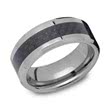 Wedding rings tungsten carbon insert incl. engraving