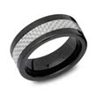 Wedding rings tungsten carbon insert incl. engraving