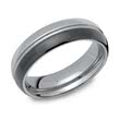 Wedding rings tungsten gloss groove incl. engraving