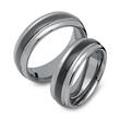 Wedding rings tungsten ion coated engraving