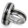 Wedding rings tungsten ion coated