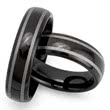 Black tungsten wedding rings robust