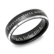 High Quality Tungsten Wedding Rings Black