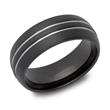 Tungsten ring two-tone surface