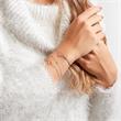 Harten armband voor dames in 14k wit goud