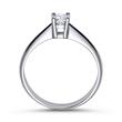 High-quality engagement ring sterling silver zirconia
