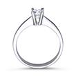 High-quality engagement ring sterling silver zirconia