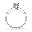 High-quality engagement ring sterling silver zirconia