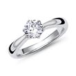 Engagement ring sterling silver zirconia